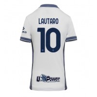 Camisa de Futebol Inter Milan Lautaro Martinez #10 Equipamento Secundário Mulheres 2024-25 Manga Curta